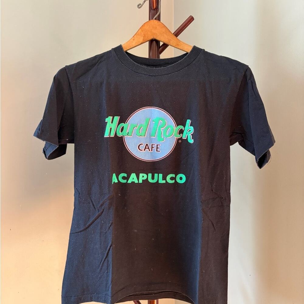 Vintage Hard Rock Cafe Acapulco Black Logo T-Shirt